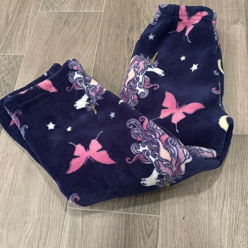 Heart Breaker Girls Unicorn and Butterfly Pajama Size 4/5